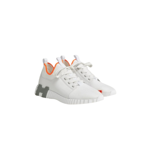 Hermes Depart Slip-On Sneakers White/ Orange For Men H212918ZH92420