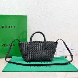 Bottega Veneta Mini Cabat Black, For Women, Women's Bags 7.9in/20cm 709464V1OW18425