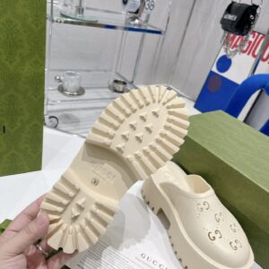 Alternative view of Gucci Women's Platform Perforated G Sandal White For Women GG