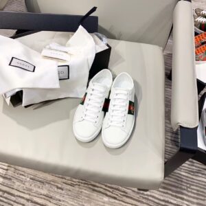 Gucci Women's Ace Sneaker With Bee White For Women GG