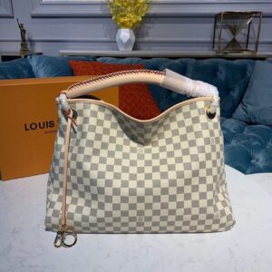 Alternative view of Louis Vuitton Artsy MM Damier Azur Canvas For Women, Women’s Handbags 16.1in/41cm LV N40253