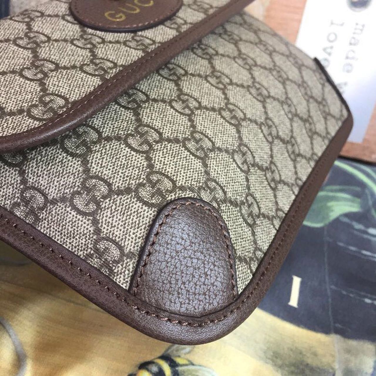 Gucci Neo Vintage GG Supreme Belt Bag Beige/ebony GG Supreme Canvas With Brown For Women 9.4in/24cm GG 493930 9C2VT 8745 - Image 5