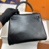 Hermes Kelly 25 Black Bag For Women, Women's Handbags, Shoulder Bags 10in/25cm - Image 7