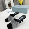 Prada Satin Heeled Sandals With Crystals Silver For Women 2.55in/65mm PRD 1XX608_2AWL_F0T7O_F_065 - Image 5