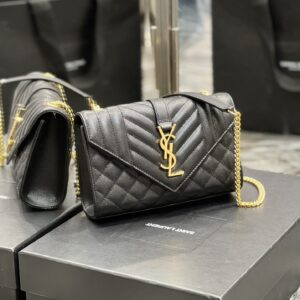 Alternative view of Saint Laurent Small Bag Black In Mix Matelasse For Women 8.2in/21cm YSL 600195BOW911000