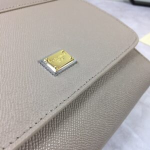 Alternative view of Dolce & Gabbana Medium Sicily Handbag In Dauphine Grey For Women 10.2in/26cm DG BB4347A100187195