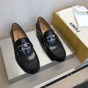 Fendi Force Black Loafers For Men