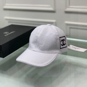 Alternative view of Chanel CC Embroided Cap White