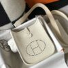 Hermes Evelyne 16 Amazone Bag Beige With Silver-Toned Hardware For Women, Women's Shoulder And Crossbody Bags 6.3in/16cm - Image 4
