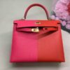 Hermes Kelly 28 Sellier Epsom Bag Red/Pink For Women, Women’s Handbags, Shoulder Bags 11in/28cm - Image 4