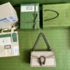 Gucci Dionysus Small Shoulder Bag 10in/ 25cm Beige/ White GG Supreme Canvas Palladium Hardware For Women 499623 UULBN 9683 - Image 4