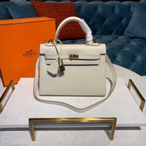 Alternative view of Hermes Kelly Craie For Women Gold Toned Hardware 10in/25cm