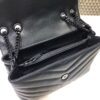 Saint Laurent Loulou Small Chain Bag In Matelassé "Y" Black For Women 9.8in/23cm YSL 494699DV7281000 - Image 7