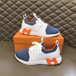 Hermes Depart Sneaker White/Blue For Men
