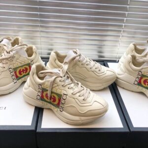 Alternative view of Gucci Women's Rhyton Sneaker With Gucci Logo White For Women GG