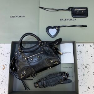 Balenciaga Neo Cagole XS Handbag In Black, For Women, Women's Bags 10.2in/26cm 700940210B01000
