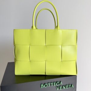 Bottega Veneta Large Arco Tote Bag Yellow, For Women, Women's Bags 18.1in/46cm