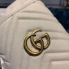 Gucci GG Marmont Mini Bucket Bag White Matelassé Chevron For Women 6in/13cm GG 575163 DTDRT 9022 - Image 6