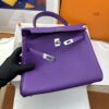Hermes Kelly 25 Retourne Togo Purple Bag For Women, Women's Handbags, Shoulder Bags 10in/25cm - Image 6