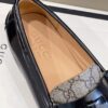 Gucci Men's GG Loafers Horsebit With Tassel Black And Beige For Men 673817 17X30 1063 - Image 4