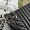 Gucci GG Marmont Small Tote Bag Black Matelasses For Women 10.4in/26.5cm GG 681483 UM8BN 1000 - Image 5