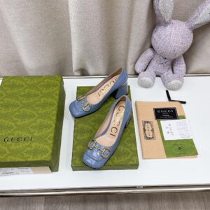 Alternative view of Gucci Women's Mid-Heel Ballet Flat With Horsebit Jade Green For Women GG
