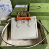 Gucci Diana Medium Tote Bag White For Women 11in/27cm GG 702721 U3ZDT 9196