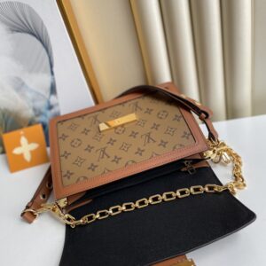 Alternative view of Louis Vuitton Dauphine MM Monogram And Monogram Reverse Canvas By Nicolas Ghesquière For The Cruise Collection, Women's Handbags, Shoulder Bags 25cm LV M45958
