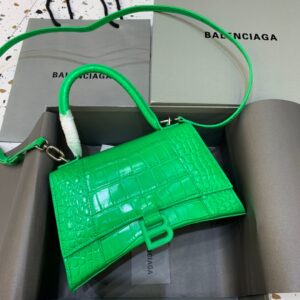 Balenciaga Hourglass Small Handbag In Bright Green, For Women, Women's Bags 9in/23cm