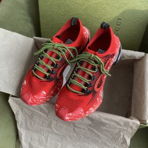 Gucci Run Men's Sneaker Red For Men 700103 USM10 8970