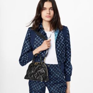 Alternative view of Louis Vuitton Alma BB Top Handle Bag 9.6in/ 24.5cm Black Gold Hardware For Women M59793