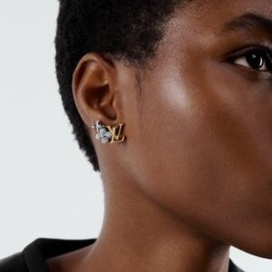 Alternative view of Louis Vuitton Alphabet Earrings Gold For Women