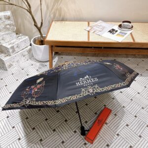 Alternative view of Hermes Automatic Folding Umbrella Black