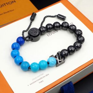 Louis Vuitton Beads Bracelet Blue/Black For Women