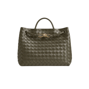Bottega Veneta Andiamo Medium Top Handle Bag 12.6in/ 32cm Cypress Gold Hardware For Women 766016VCPP13231