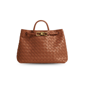 Bottega Veneta Andiamo Medium Top Handle Bag 12.6in/ 32cm Amber Gold Hardware For Women 766016VCPP12598