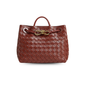 Bottega Veneta Andiamo Small Top Handle Bag 9.8in/ 25cm Sapele Gold Hardware For Women 766014VCPP12507