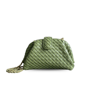 Bottega Veneta Lauren 1980 Small Crossbody Bag 10.6in/ 27cm Matcha Gold Hardware For Women