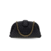 Bottega Veneta Lauren 1980 Small Shoulder Bag 10.6in/ 27cm Black Gold Hardware For Women