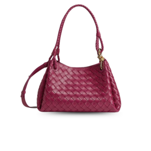 Bottega Veneta Parachute Medium Shoulder Bag 11.6in/ 29.5cm Cinnabar Gold Hardware For Women 835921VCPPT5568