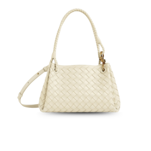 Bottega Veneta Parachute Medium Shoulder Bag 11.6in/ 29.5cm Sea Salt Gold Hardware For Women 835921VCPPT9195