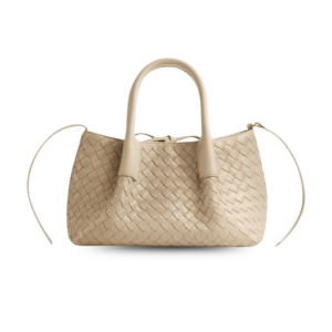 Bottega Veneta Pinacoteca Small Top Handle Bag 9.4in/ 24cm Ecru Gold Hardware For Women 819004V5AG19631