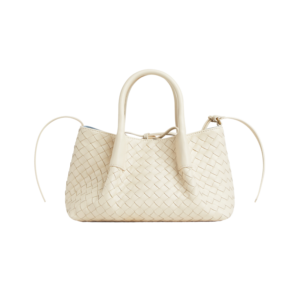 Bottega Veneta Pinacoteca Small Tote Bag 9.4in/ 24cm Sea Salt Gold Hardware For Women 819004V5AG19127