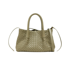 Bottega Veneta Pinacoteca Small Tote Bag 9.4in/ 24cm Travertine Gold Hardware For Women 819004V5AG13055