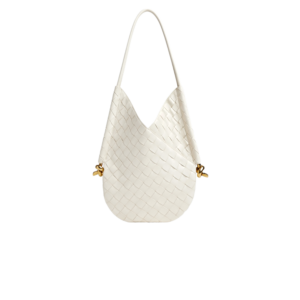 Bottega Veneta Solstice Small Shoulder Bag 10.2in/ 26cm White Gold Hardware For Women 740898VCPP19092
