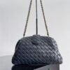 Bottega Veneta Lauren 1980 Small Shoulder Bag 10.6in/ 27cm Black Gold Hardware For Women - Image 2