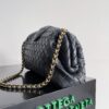Bottega Veneta Lauren 1980 Small Shoulder Bag 10.6in/ 27cm Black Gold Hardware For Women - Image 3