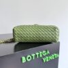 Bottega Veneta Lauren 1980 Small Crossbody Bag 10.6in/ 27cm Matcha Gold Hardware For Women - Image 5