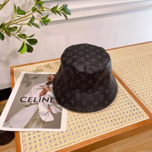 Alternative view of Louis Vuitton Monogram Bucket Hat Black For Women