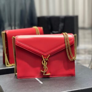 Alternative view of Saint Laurent Cassandra Medium Shoulder Bag 8.6in/ 22cm Red Gold Hardware For Women‎